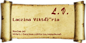 Laczina Viktória névjegykártya